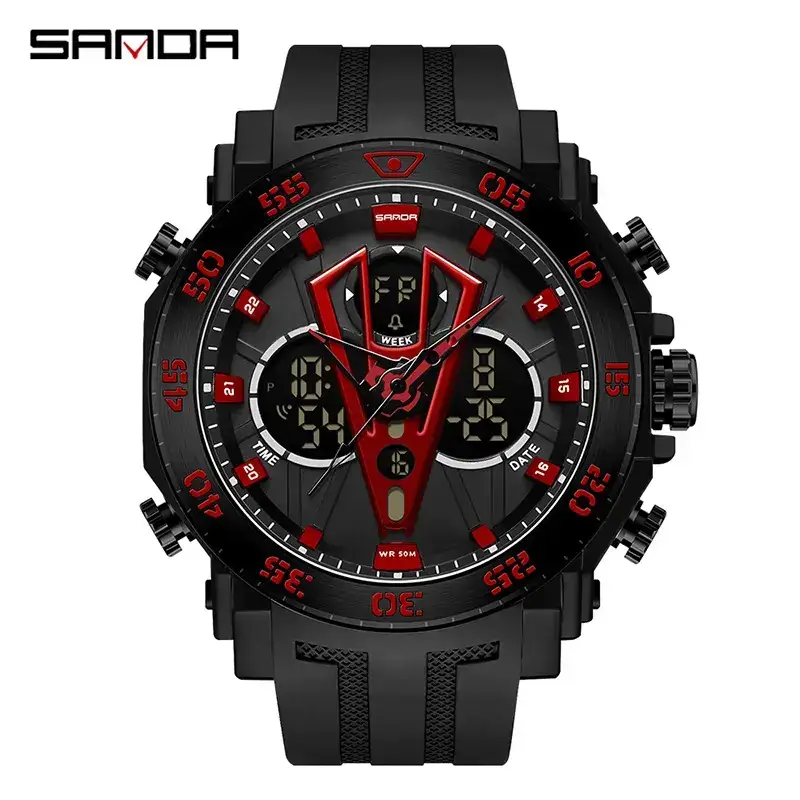 Sanda Multifunctional Luminous Watch for Teens - Image 5