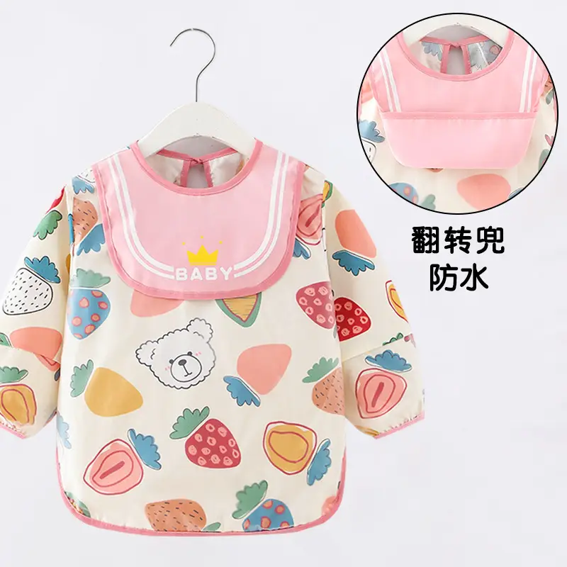 Waterproof Baby Eating Bib for Boys Girls Autumn Winter - Image 4