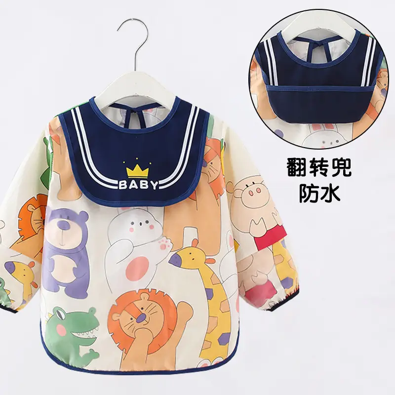 Waterproof Baby Eating Bib for Boys Girls Autumn Winter - Image 5