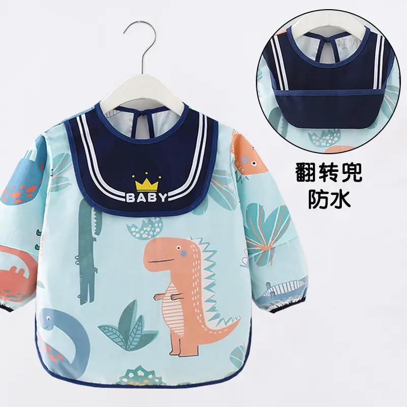 Waterproof Baby Eating Bib for Boys Girls Autumn Winter - Image 7