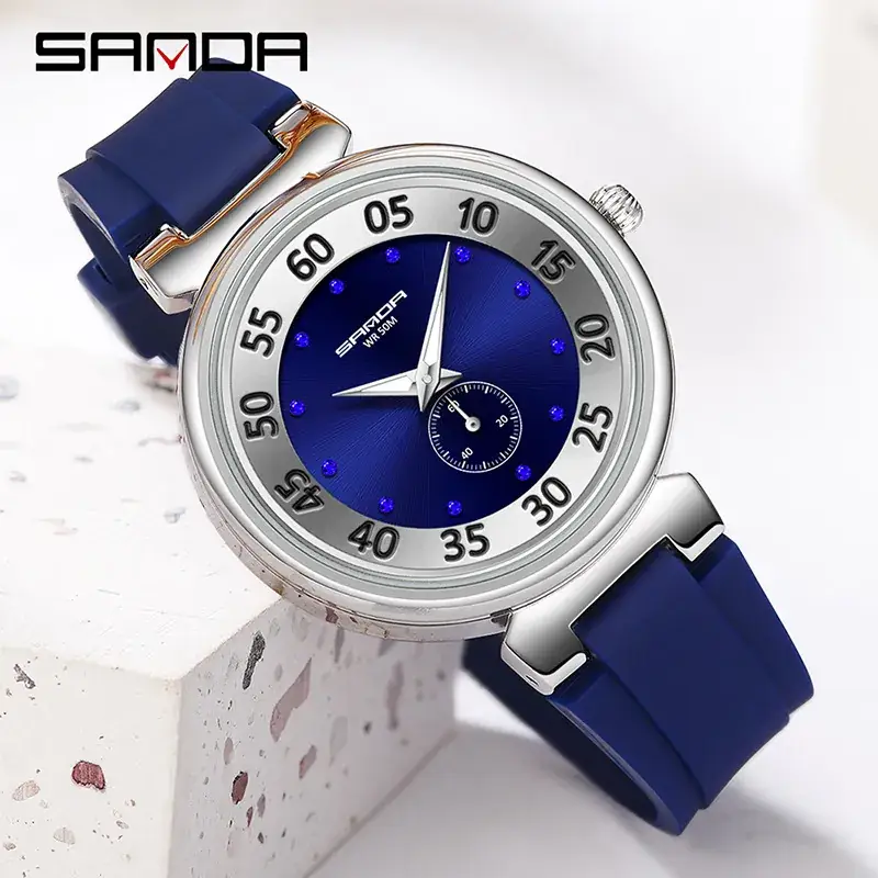 Sanda Luminous Women's Quartz Watch Black - Image 10