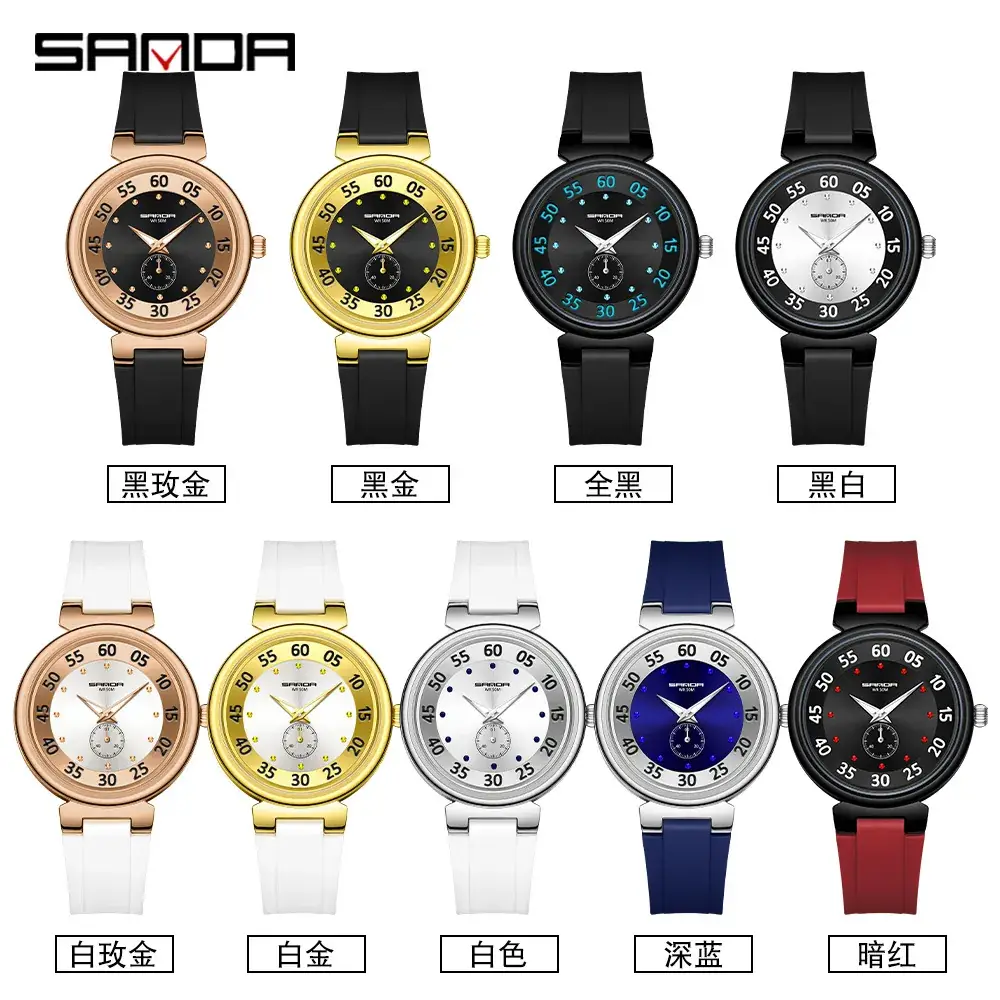 Sanda Luminous Women's Quartz Watch Black - Image 11