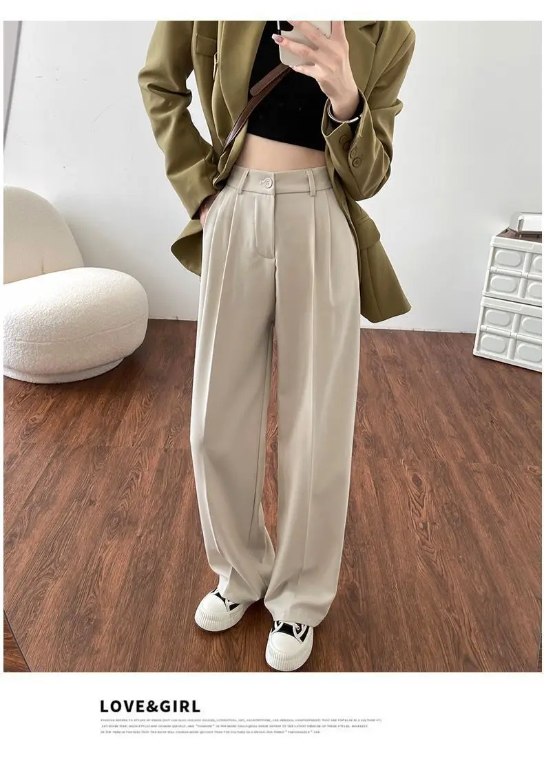 Women Loose Wide Leg Pants with High Waist Casual Suit Set — feature 10