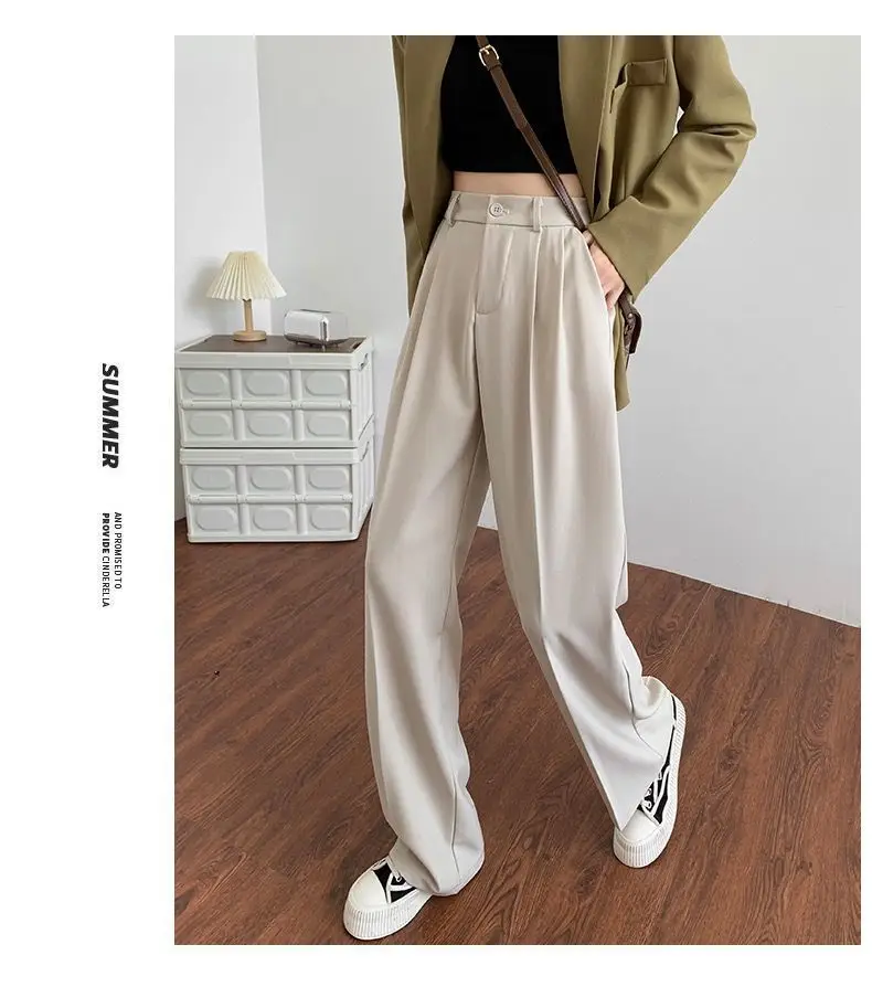 Women Loose Wide Leg Pants with High Waist Casual Suit Set — feature 11