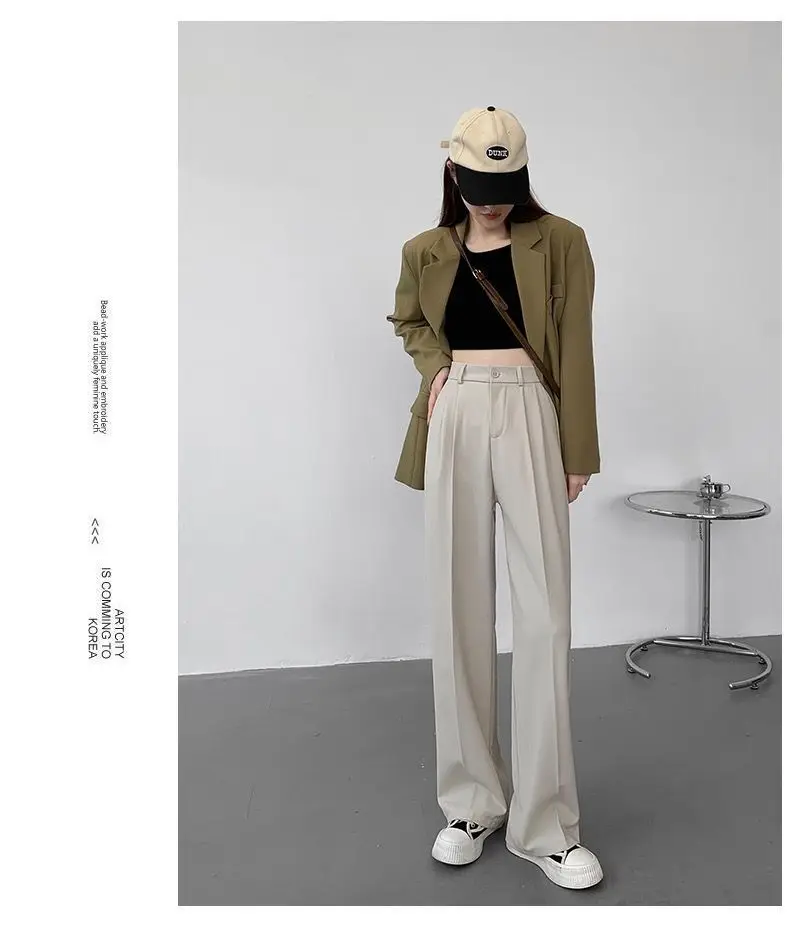 Women Loose Wide Leg Pants with High Waist Casual Suit Set — feature 14