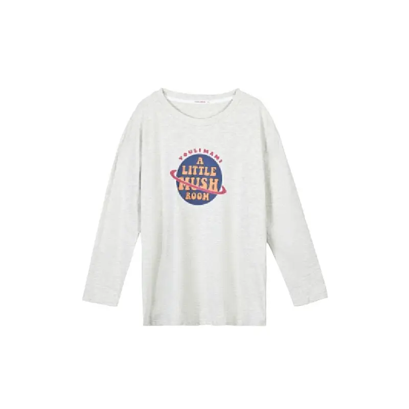 Pregnant Women's Long Sleeve T-Shirt with "Happy New Mom" Design - Image 5