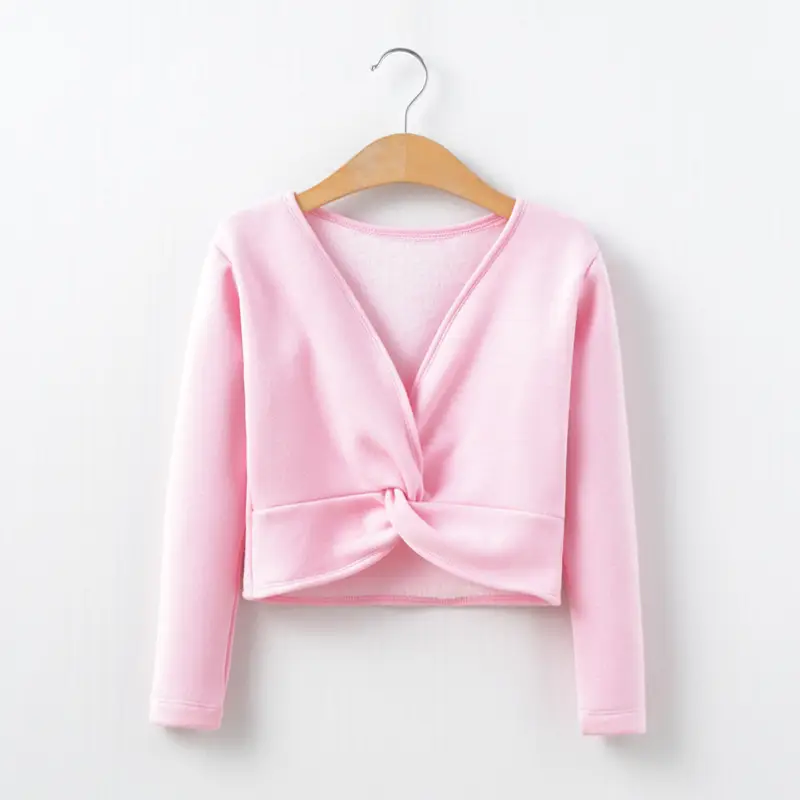 Light Blue V-Neck Dance Sweater for Girls - Image 14