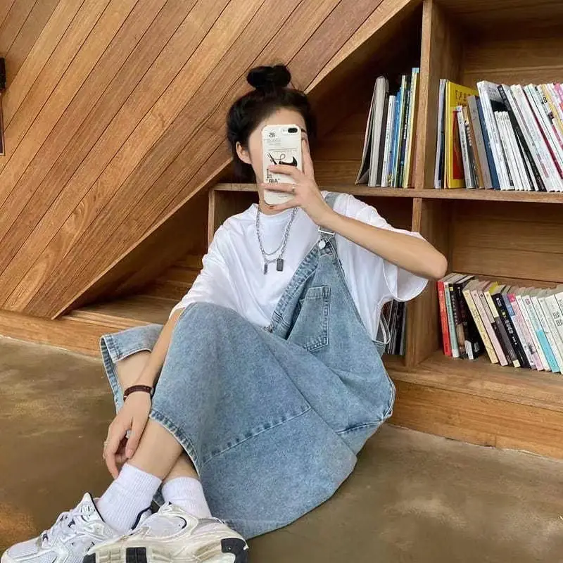 Denim Overlooked Pants Women Spring Summer Loose Fit