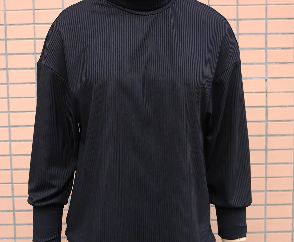 Women's Loose Fit Crossbody Suit with Split Skirt & Bat Sleeve Top — feature 14