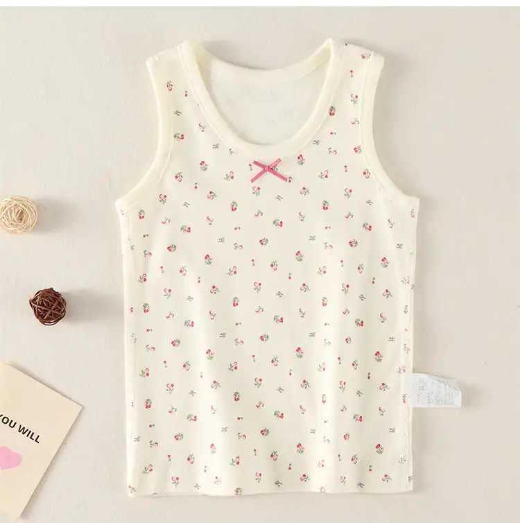 Autumn Winter Sanding Girls Vest Inner Wear Pure Cotton Base Underwear — feature 15