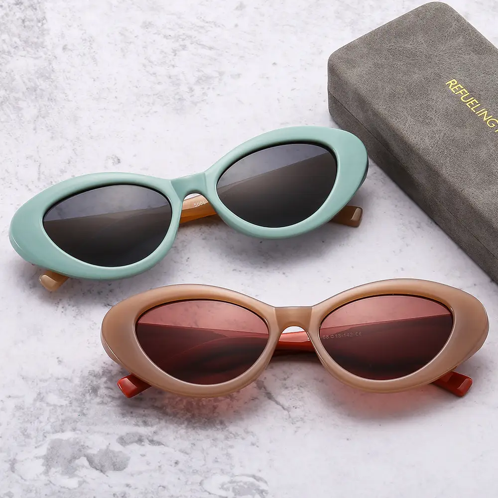 Niche Cat's Eye Sunglasses Jelly Color Fashion Street Photography