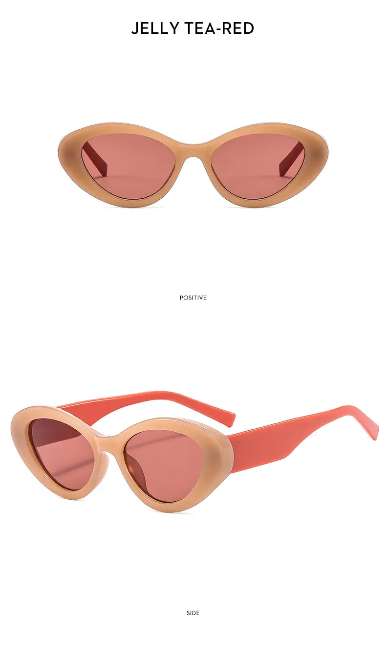 Niche Cat's Eye Sunglasses Jelly Color Fashion Street Photography — feature 13