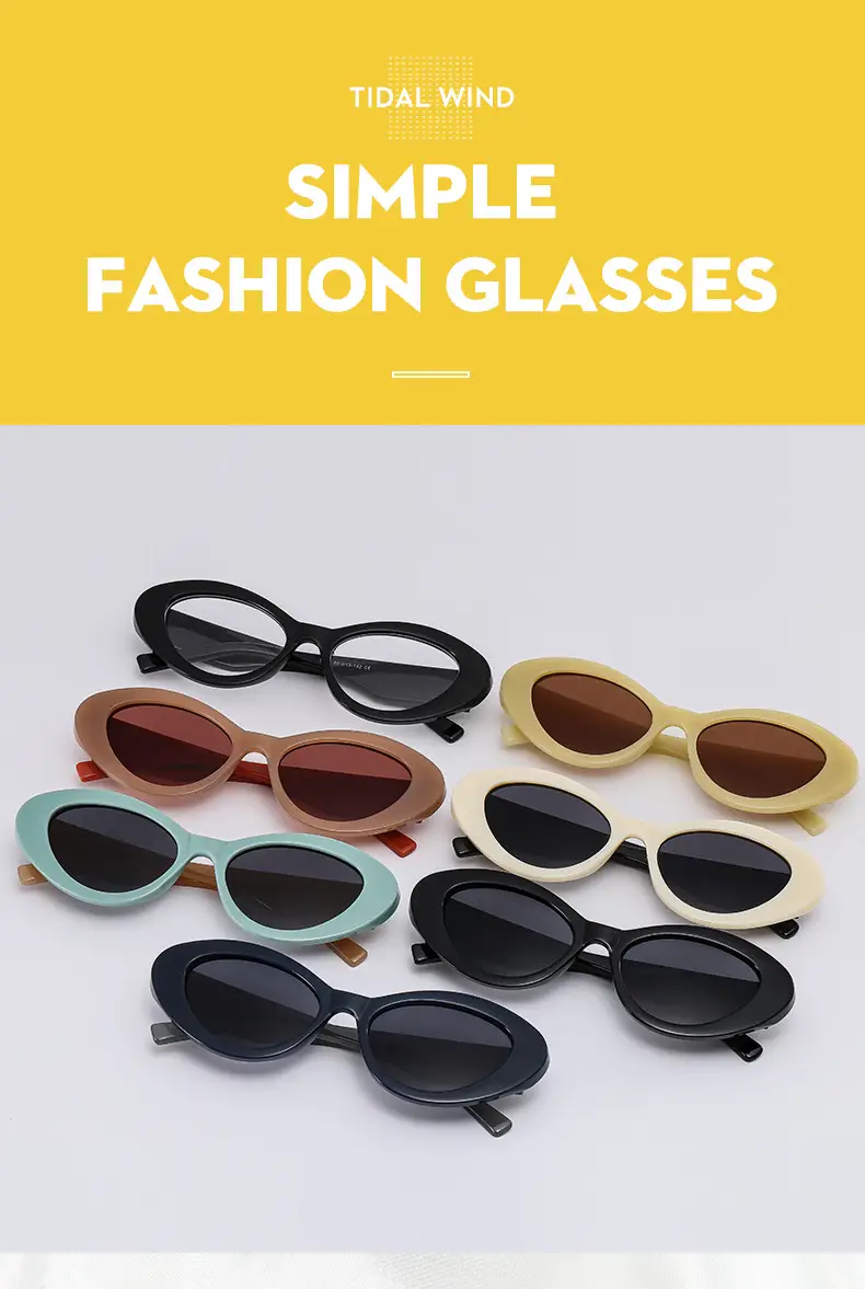 Niche Cat's Eye Sunglasses Jelly Color Fashion Street Photography — feature 2