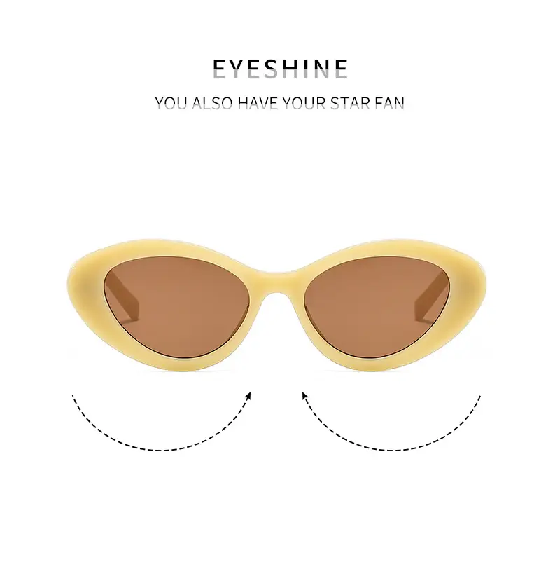 Niche Cat's Eye Sunglasses Jelly Color Fashion Street Photography — feature 3