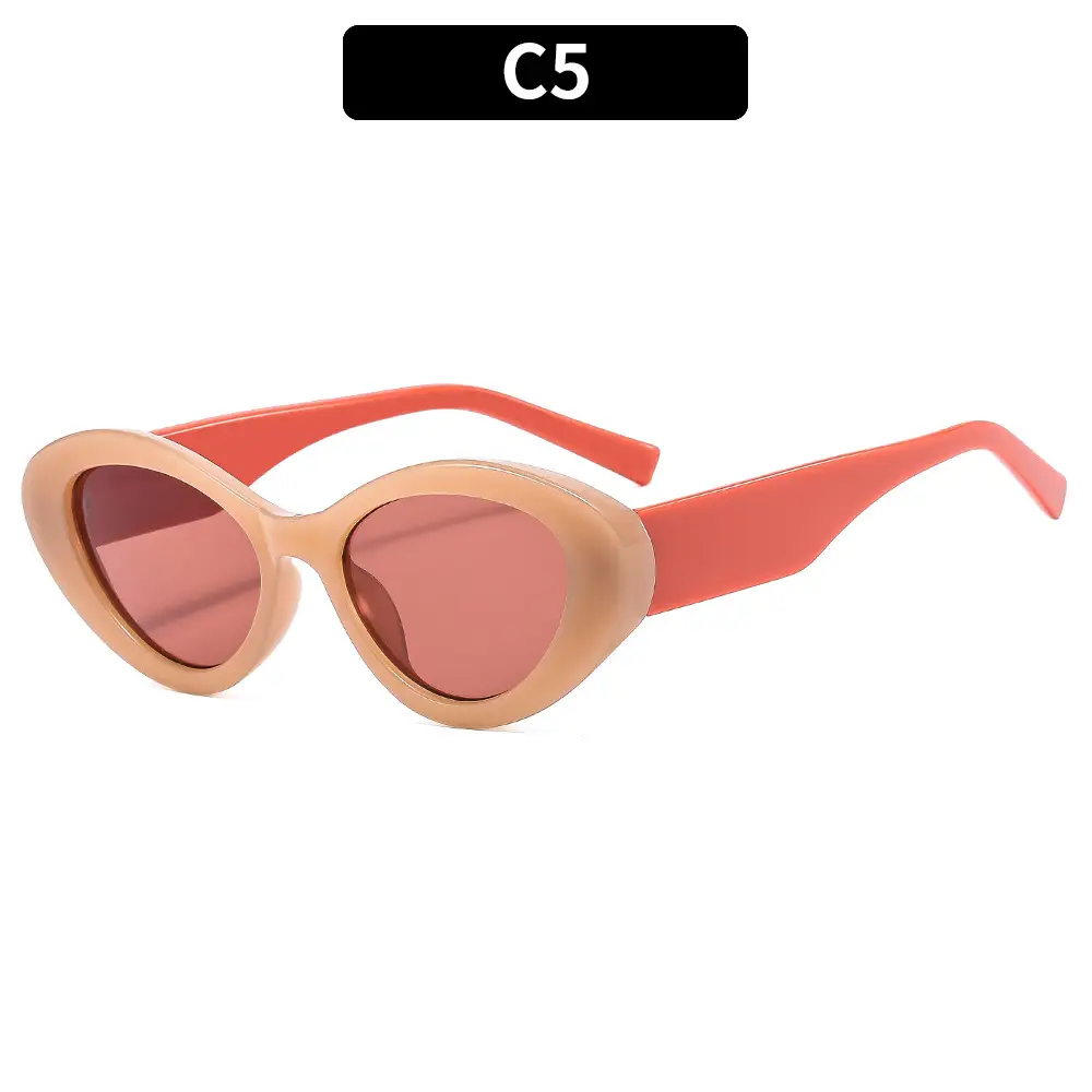 Niche Cat's Eye Sunglasses Jelly Color Fashion Street Photography