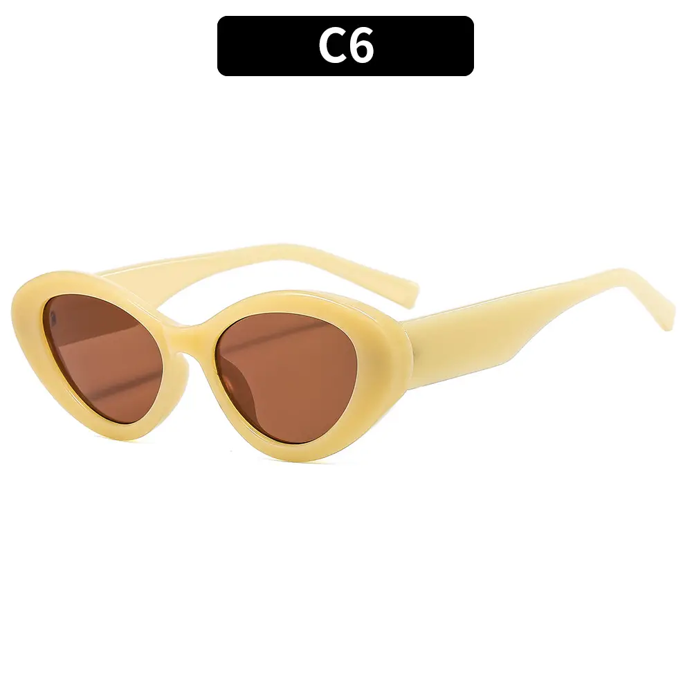 Niche Cat's Eye Sunglasses Jelly Color Fashion Street Photography