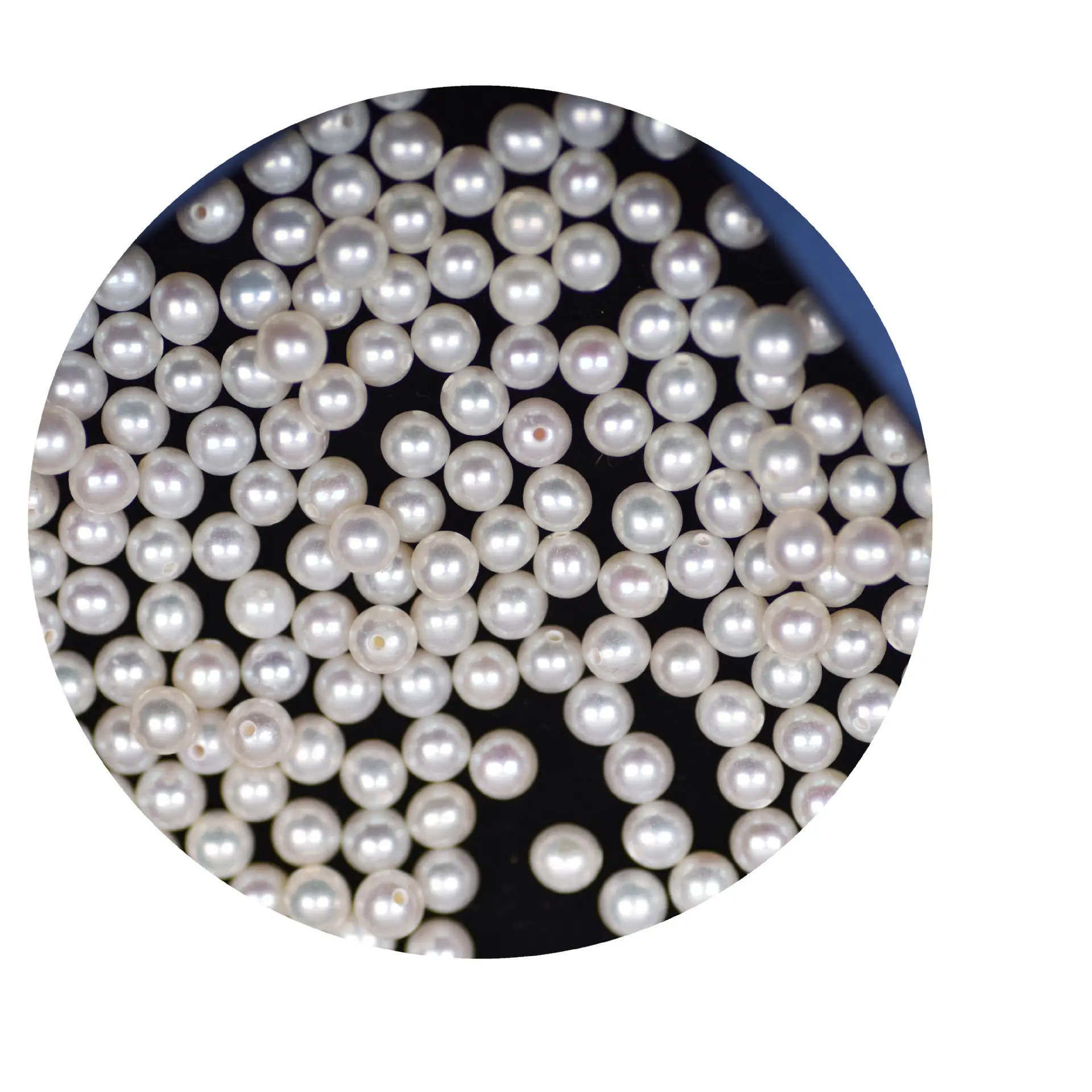 4mm Natural Freshwater Pearls Round Loose Beads