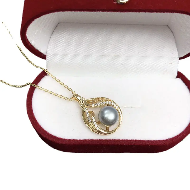 Freshwater Pearl Pendant Women's Gold Chain Jewelry - Image 9