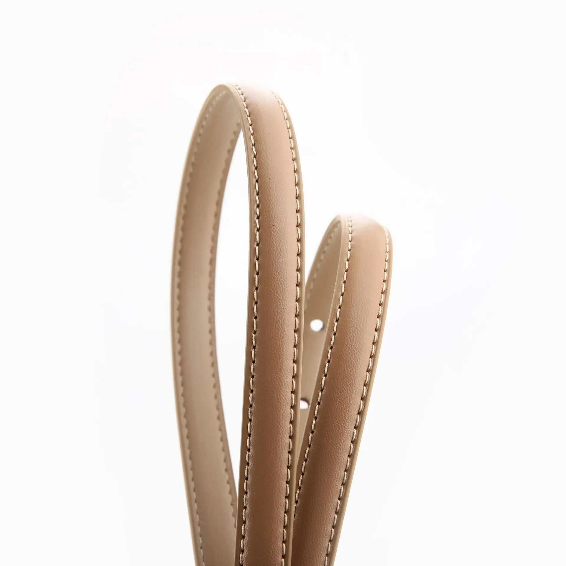 Women's Gold Plated Genuine Leather Belt