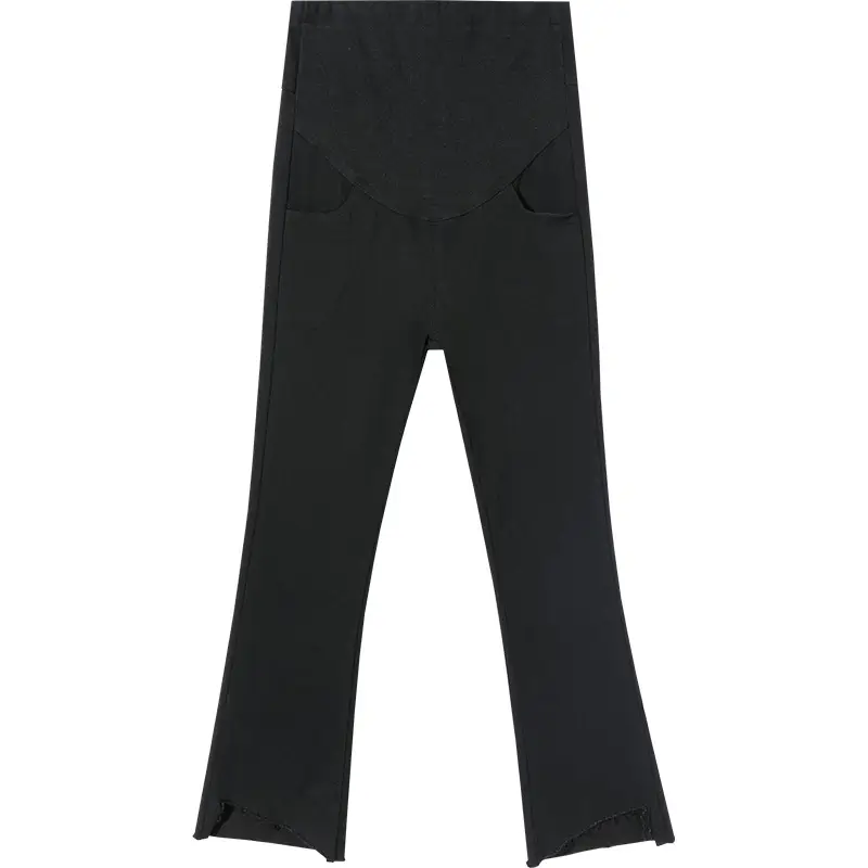Black Korean Style Abdominal Pants for Women - Image 6