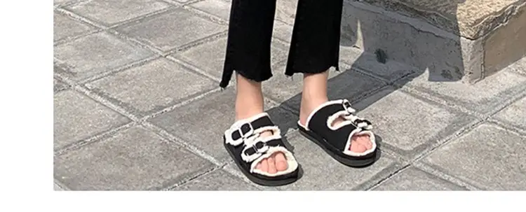 Black Korean Style Abdominal Pants for Women — feature 32