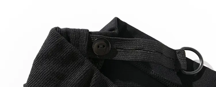 Black Korean Style Abdominal Pants for Women — feature 44