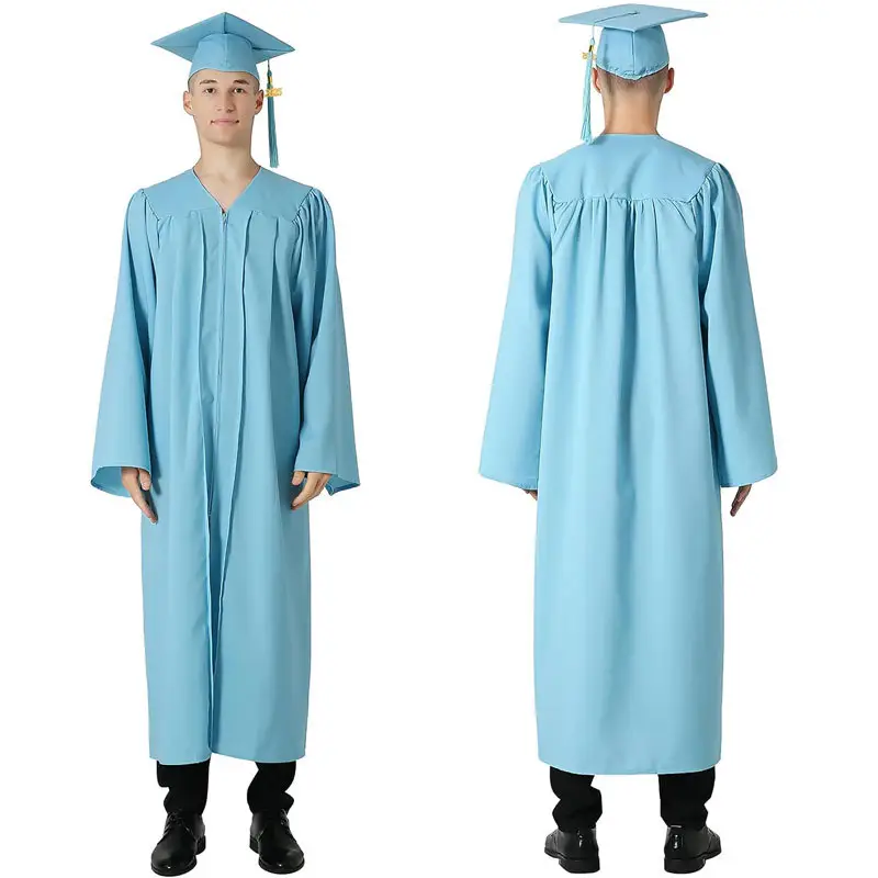 Graduation Cap & Dress Set Navy Blue with Tassel - Image 15