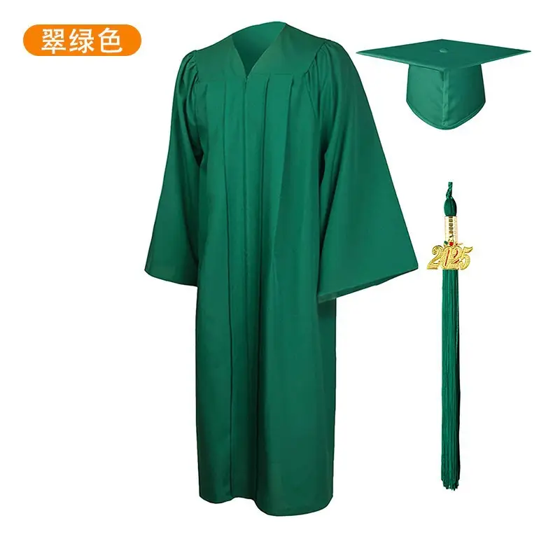 Graduation Cap & Dress Set Navy Blue with Tassel - Image 4