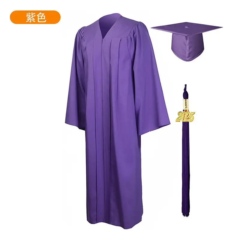 Graduation Cap & Dress Set Navy Blue with Tassel - Image 6