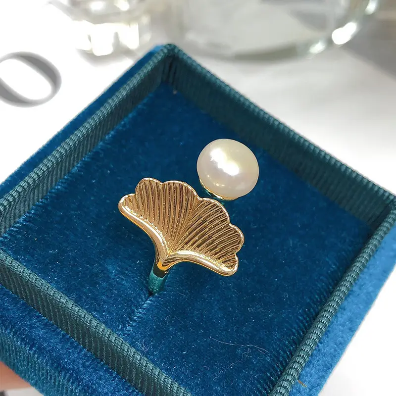 Freshwater Pearl Ring for Women Simple Design - Image 7