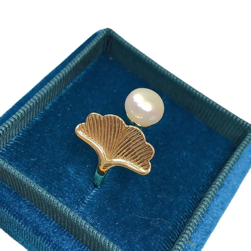 Freshwater Pearl Ring for Women Simple Design - Image 9
