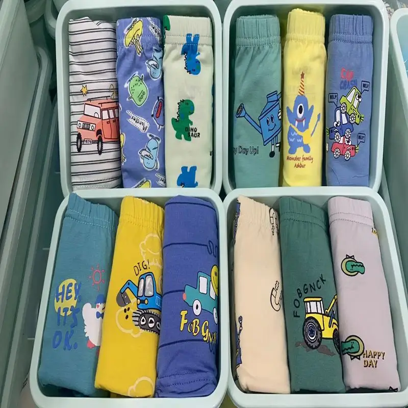 Cartoon Baby Boxers 95 Cotton Storage Box Set - Image 4