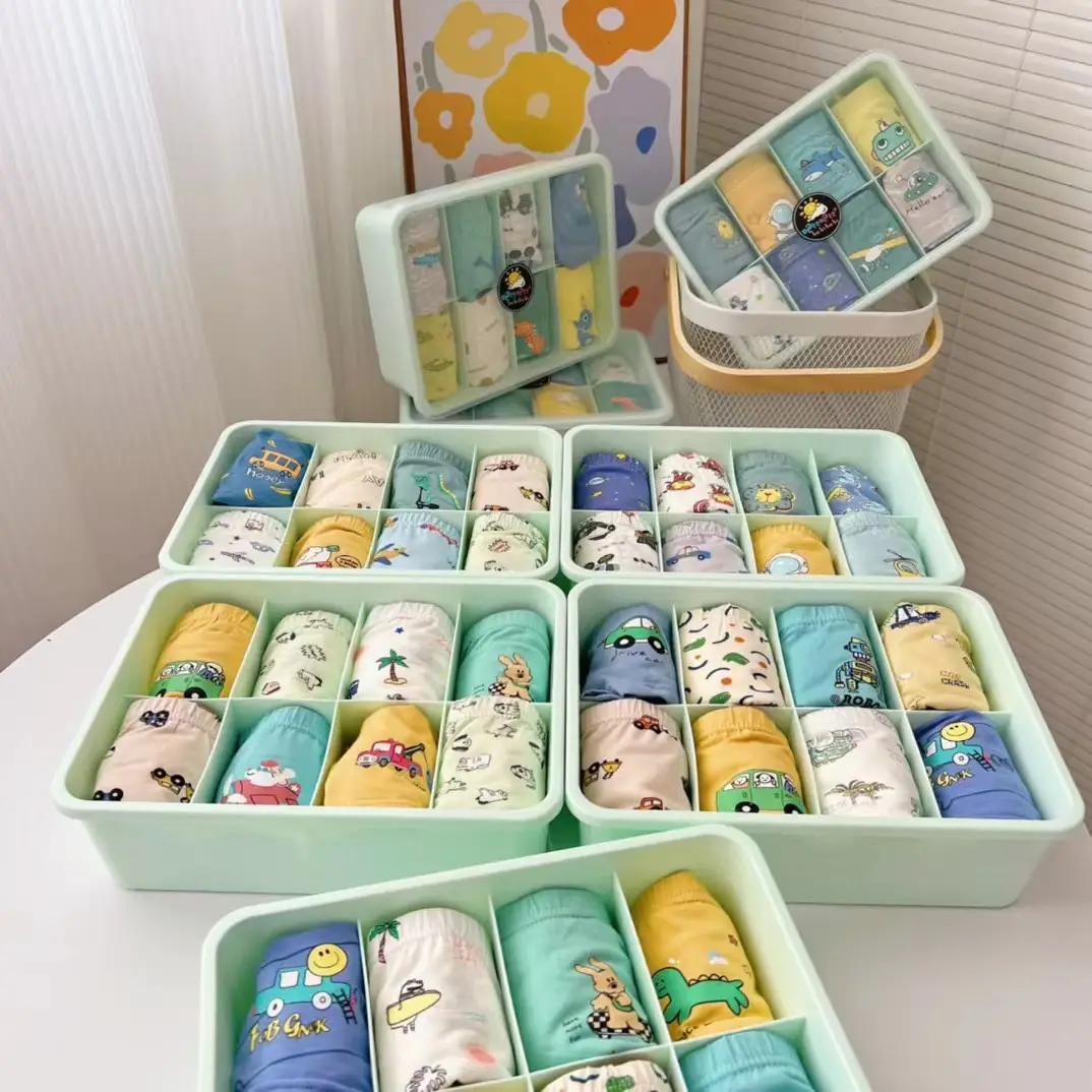 Cartoon Baby Boxers 95 Cotton Storage Box Set - Image 9