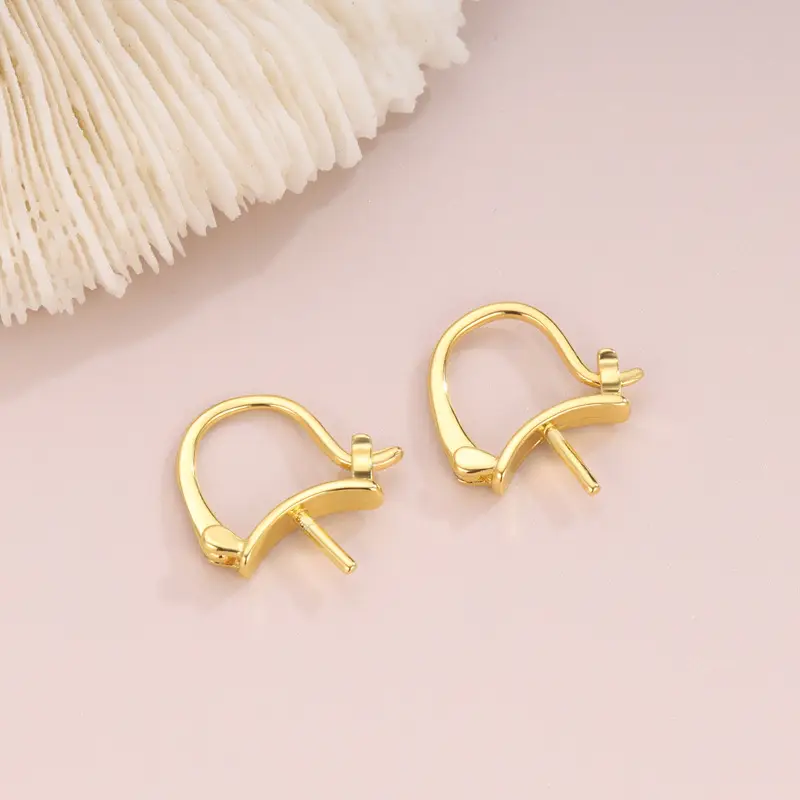 18K Gold Plated Pearl Earrings for Women - Image 2
