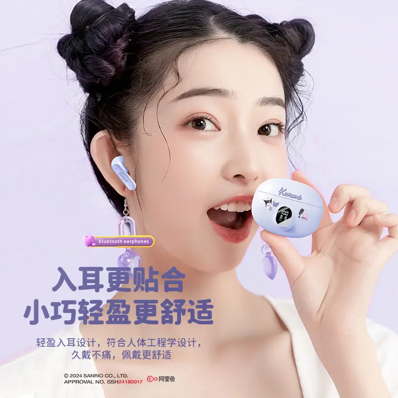 Sanrio Hello Kitty Bluetooth Earbuds White Long Lasting - Image 6