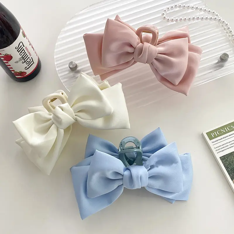 Oversized Cream Hair Clip for Women - Image 4