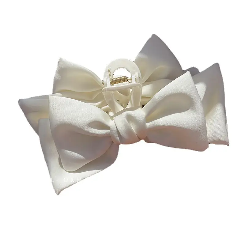 Oversized Cream Hair Clip for Women - Image 8