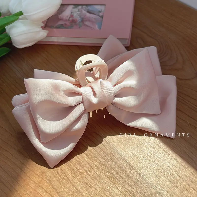 Oversized Cream Hair Clip for Women - Image 2