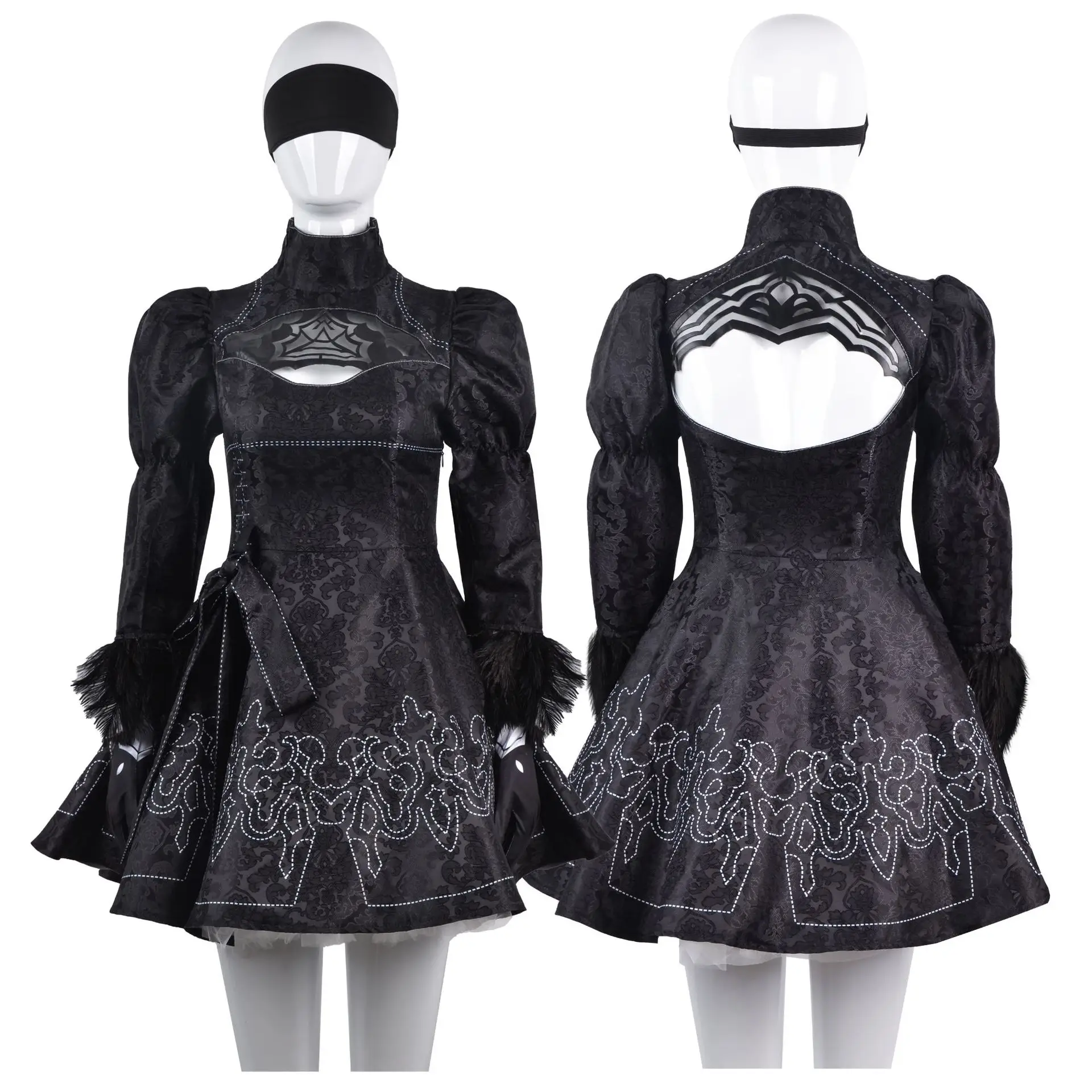 Neil Mechanical Cos Era 9S Heroine 2B Sister Cos Clothing Yohael Anime Women's Dress - Image 6