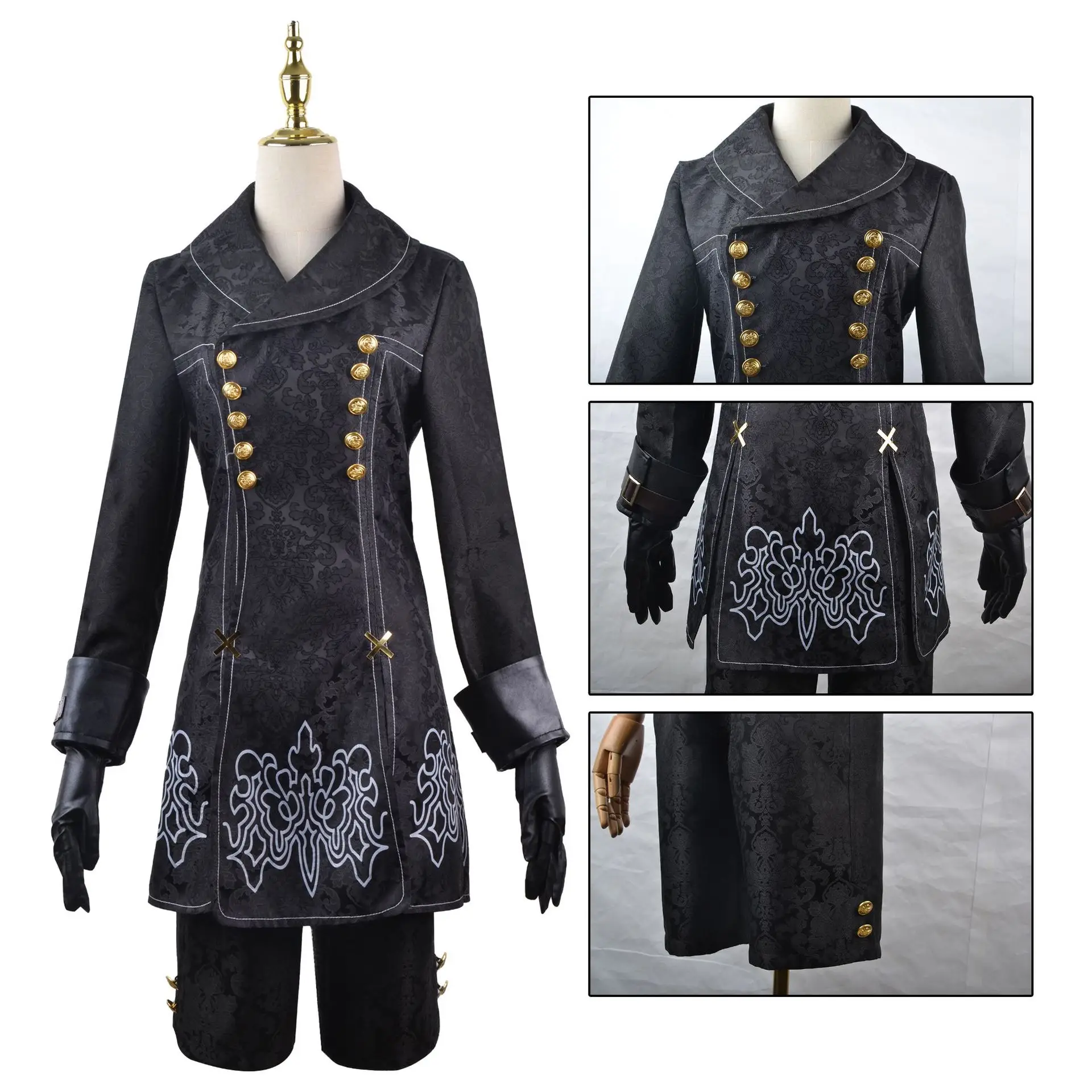 Neil Mechanical Cos Era 9S Heroine 2B Sister Cos Clothing Yohael Anime Women's Dress — feature 23