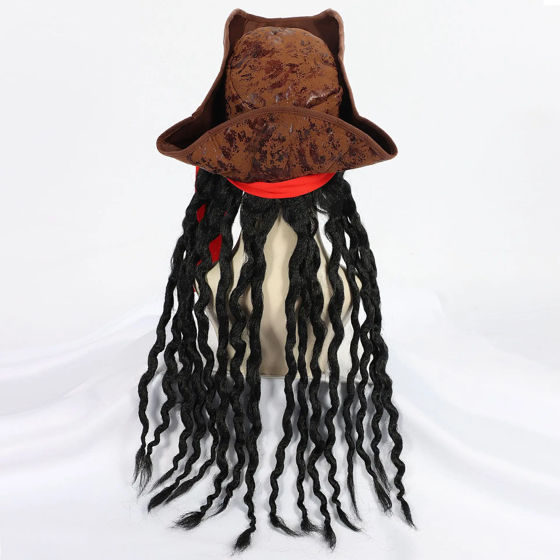 Jack Sparrow Captain Jack Halloween Suit Brown Long Sleeve Pants — feature 24