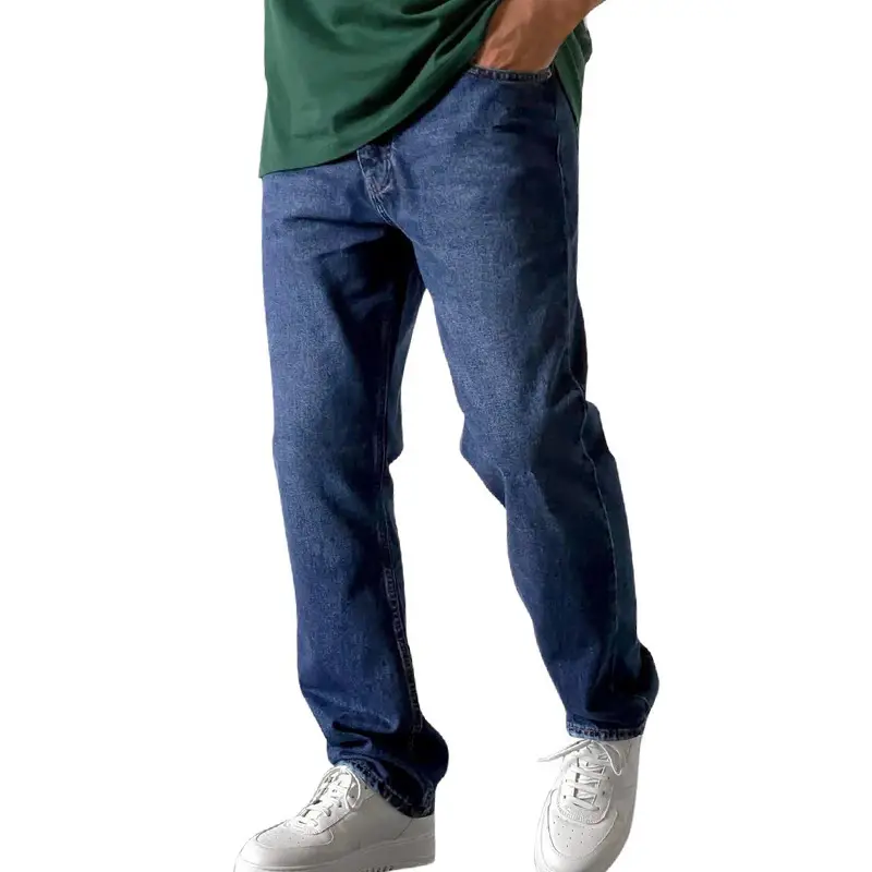 Men Grey Denim Joggers Slim Fit Casual Wear
