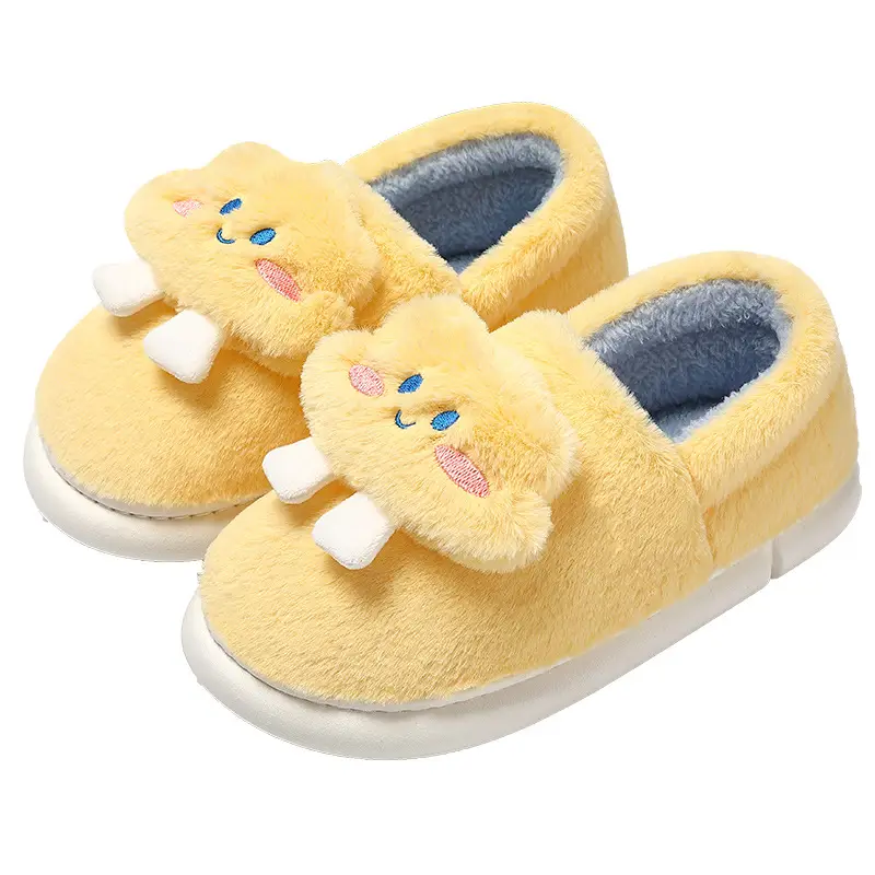 Cloud Cotton Slippers for Women, Winter Closed-Back Cute Home Non-Slip Plush Warm Indoor Home Cotton Shoes for Men in Winter - Image 13