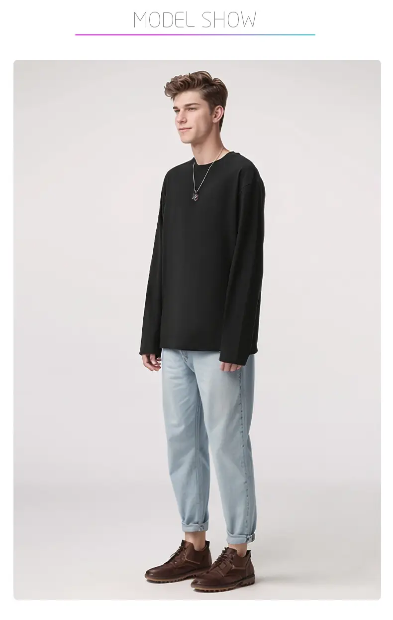 250g Cotton Backing Shirt with Logo Print — feature 12