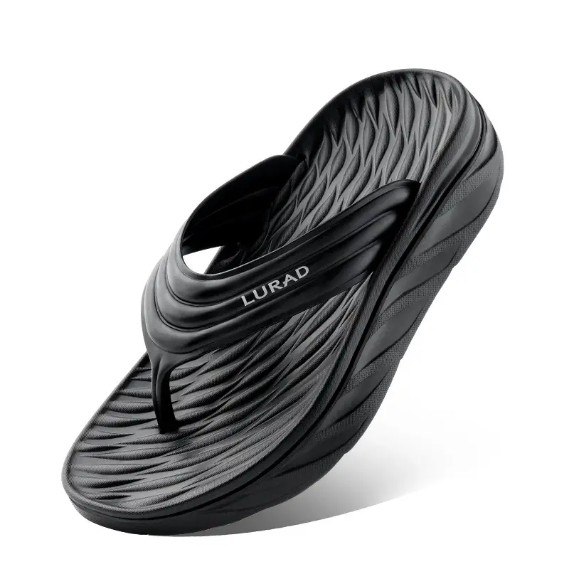 Men's Black Aggressive Sandal Flip Flops Summer Non-Slip