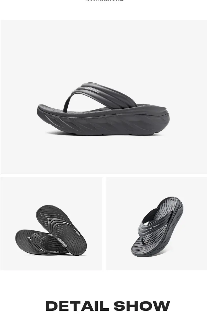 Men's Black Aggressive Sandal Flip Flops Summer Non-Slip — feature 13
