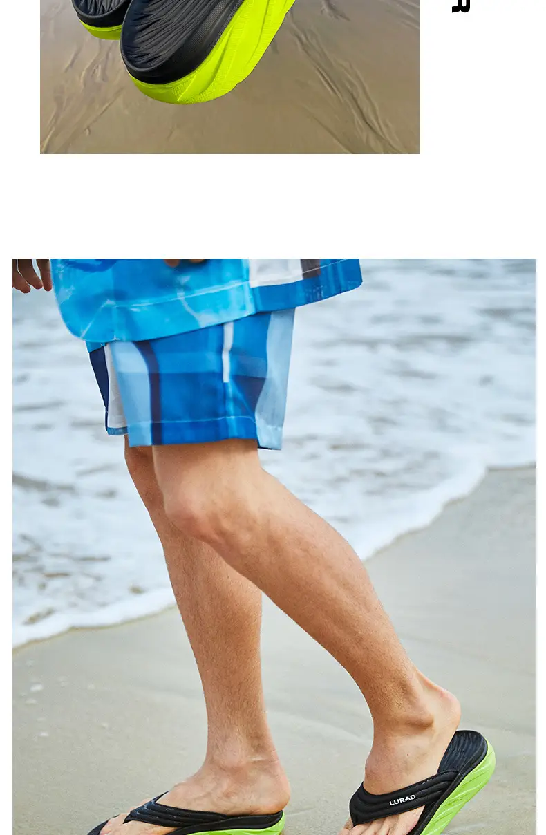 Men's Black Aggressive Sandal Flip Flops Summer Non-Slip — feature 8