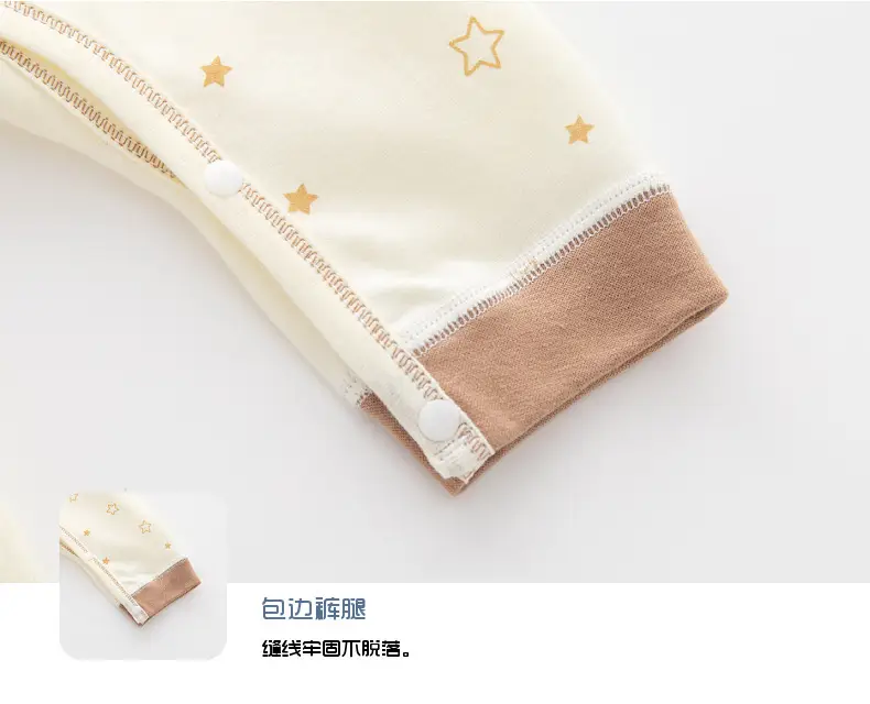 Newborn Pure Cotton Star Print Jumpsuit — feature 18