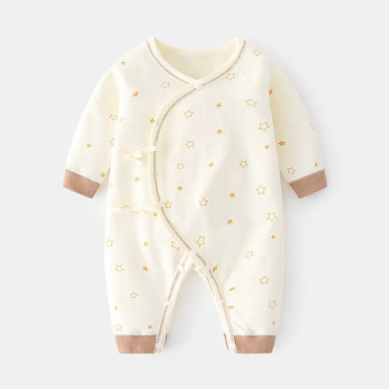 Newborn Pure Cotton Star Print Jumpsuit - Image 2