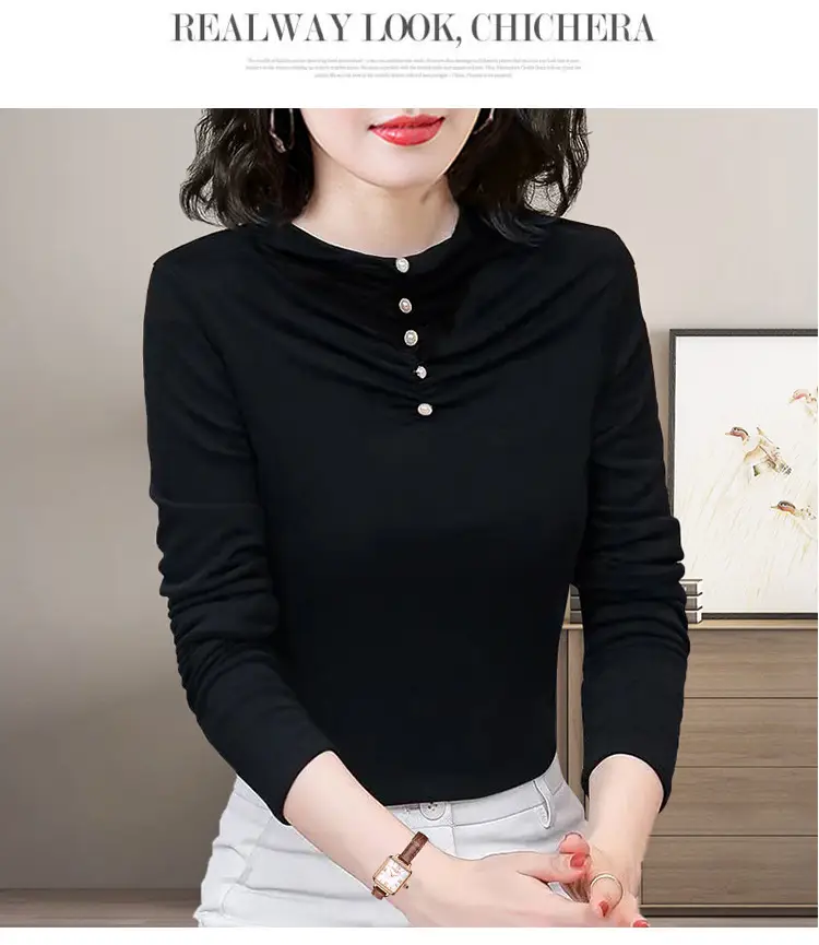 Double-Sided Velvet Shirt Women Brown Fleece Lined — feature 10